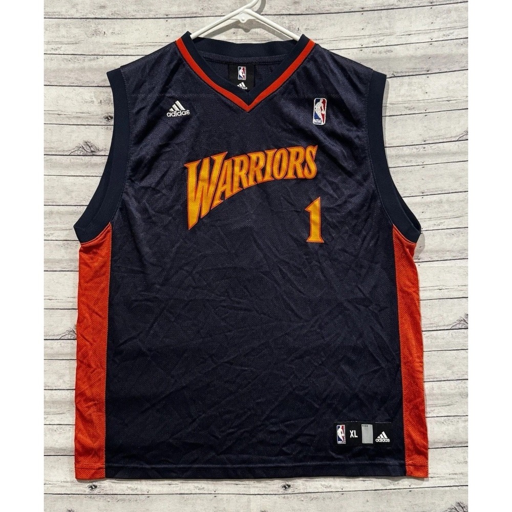 Vintage Adidas Golden State Warriors Stephen Jackson Youth XL 18-20 Jersey NBA